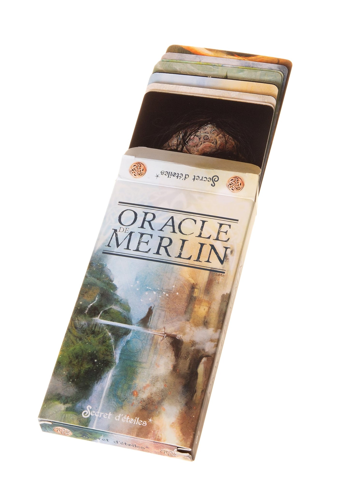 Oracle de Merlin — vue d'ensemble coffret et cartes
