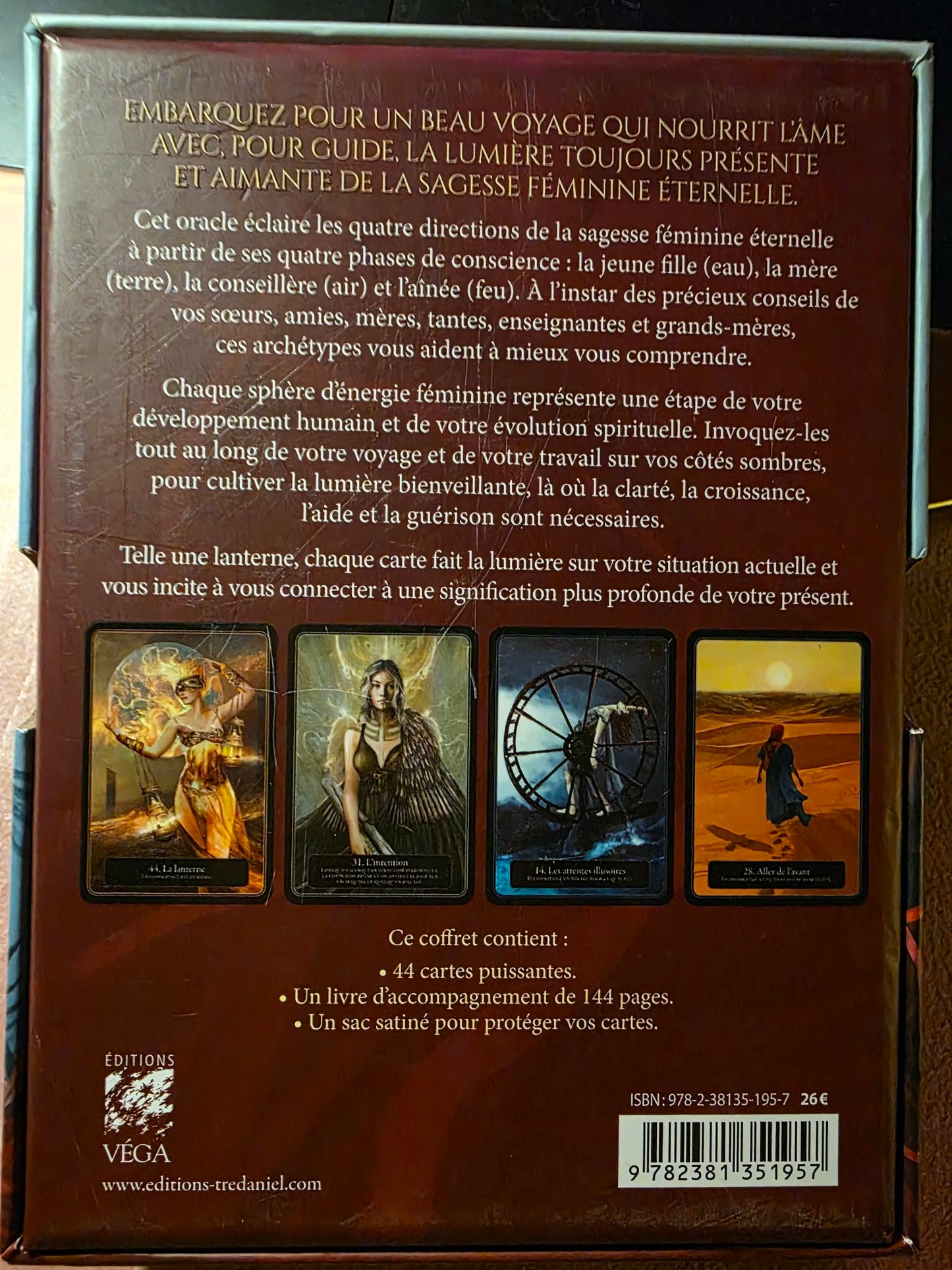 L'Oracle de la Lanterne — dos de la boîte avec description