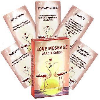 Love Message Oracle Cards — cartes étalées en étoile