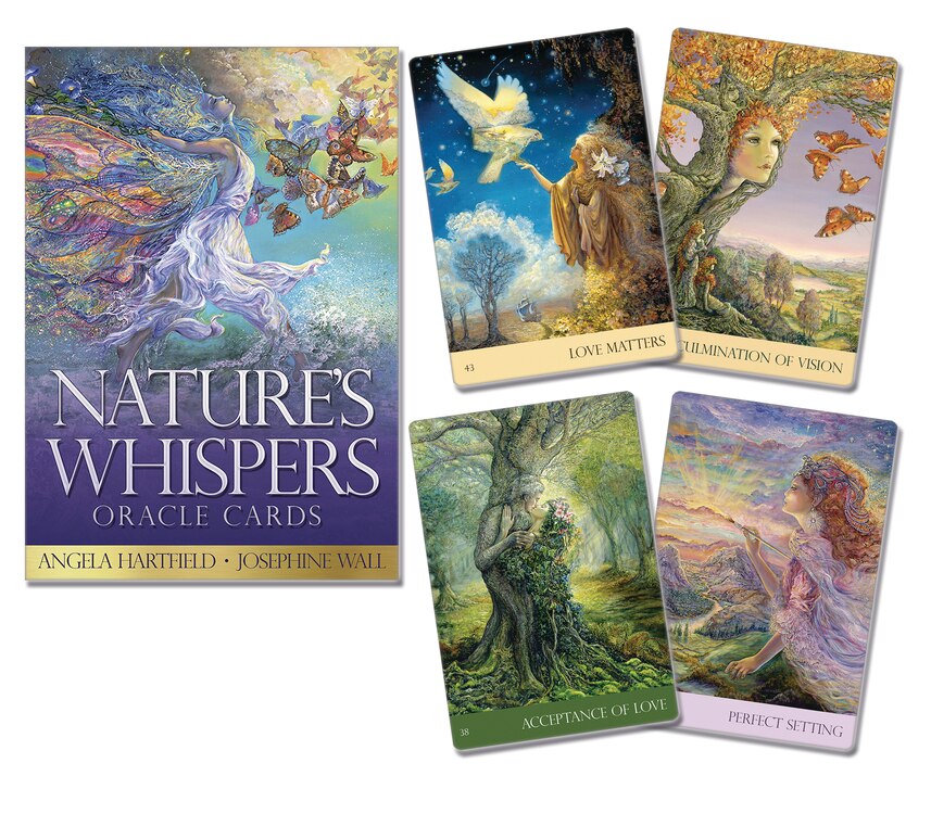 Nature's Whispers — coffret avec cartes étalées : Intuition, Make a Decision, Vulnerability
