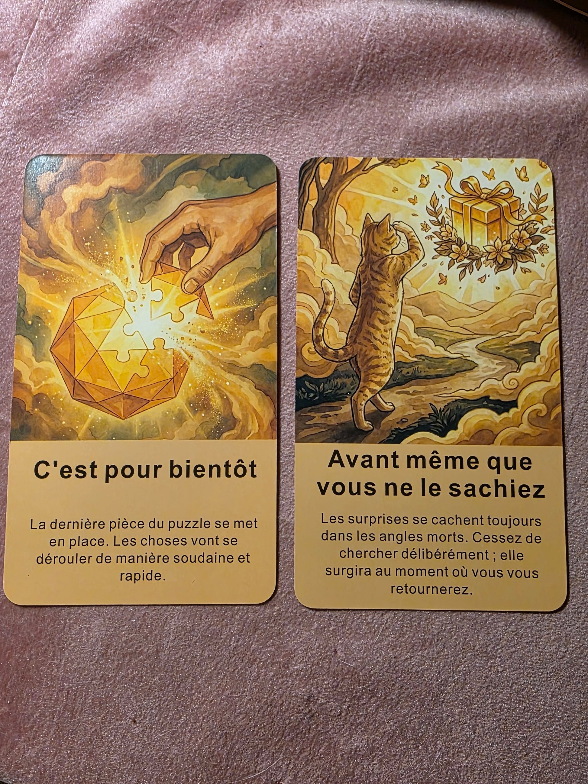 Cartes Dans moins d'un mois et Juillet