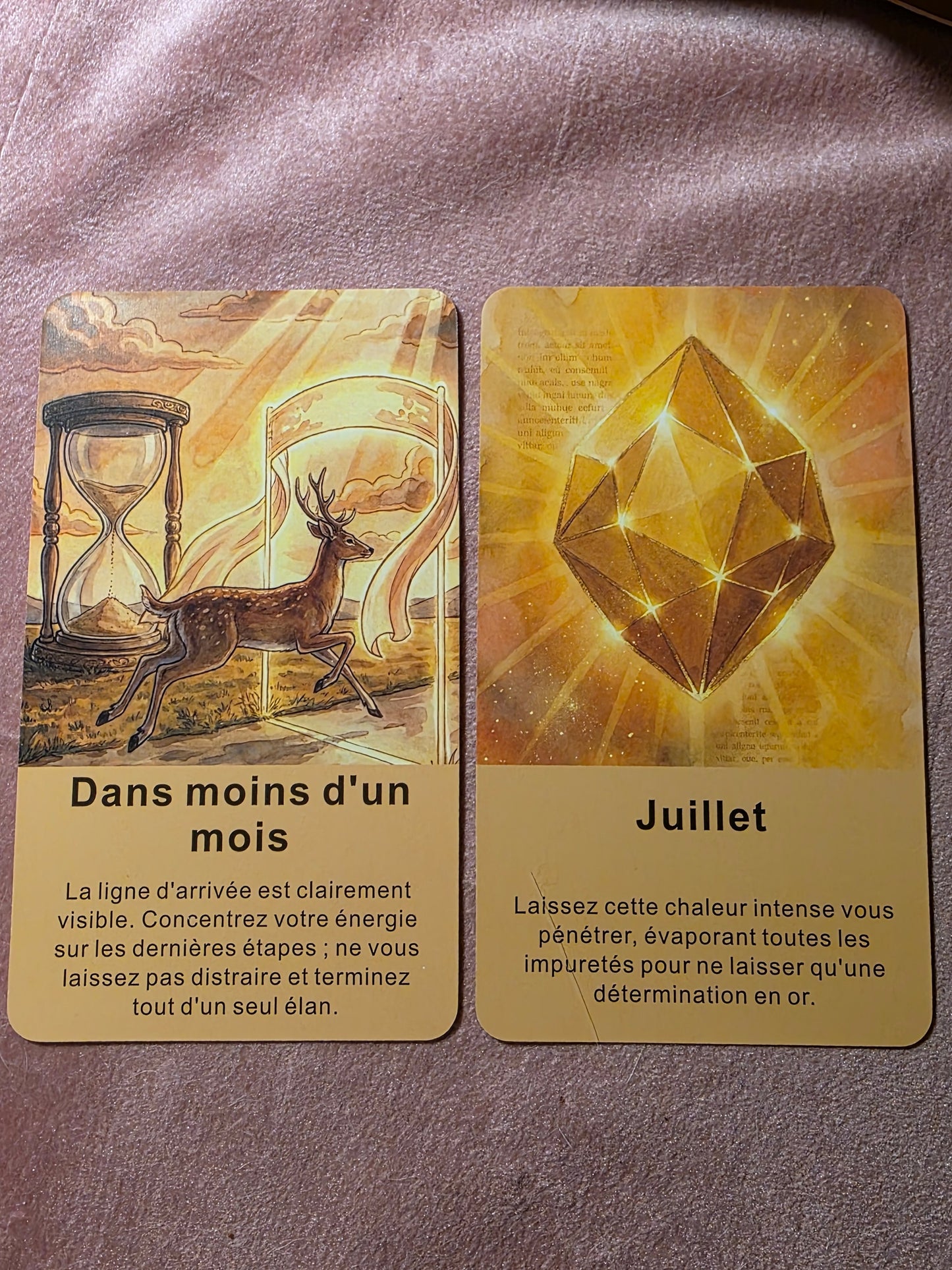 Cartes Le timing divin et Dans quelques mois