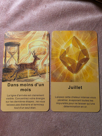 Cartes Le timing divin et Dans quelques mois