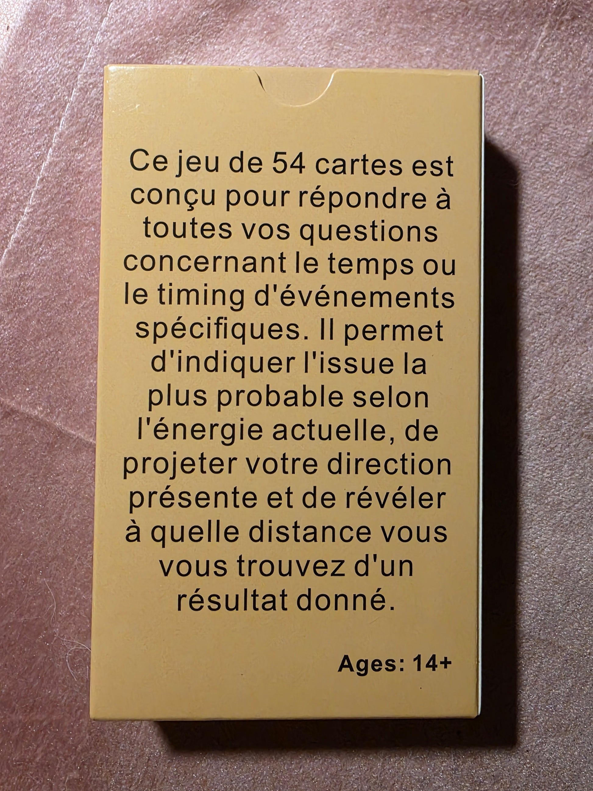 Dos des cartes - mandala doré