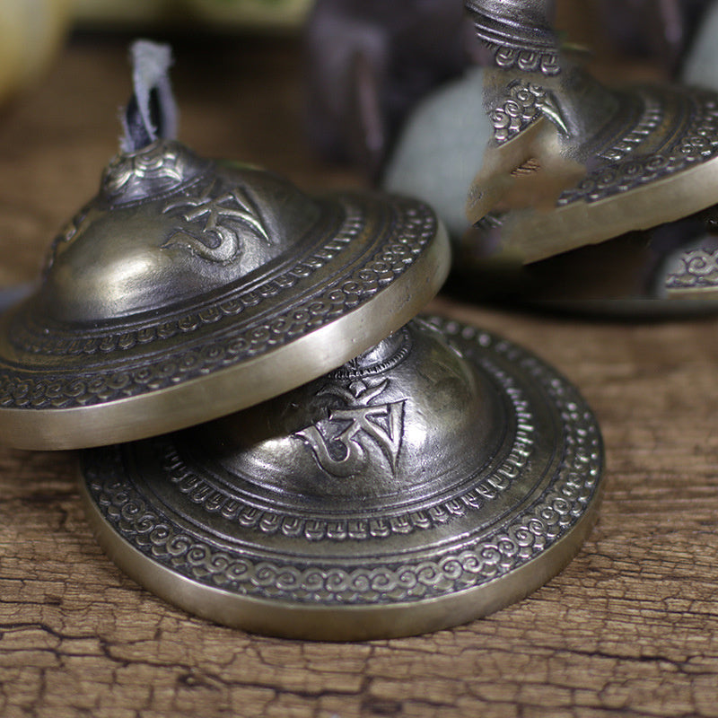 Cloches Tibétaines Sacrées — Cymbales Tingsha en Cuivre | Méditation & Purification Énergétique