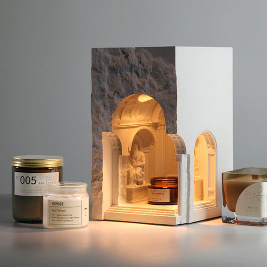 Lampe fondante cire parfumée diffuseur électrique sans flamme aromathérapie sécuritaire maison ambiance zen relaxation chauffe-cire décoratif parfum maison bien-être
