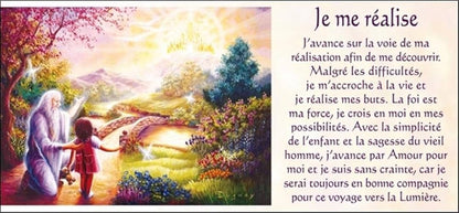 Carte Je me réalise – sage et enfant vers la lumière
