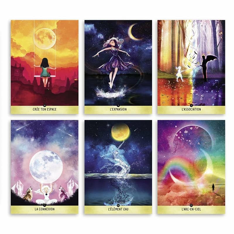 Le Divin Oracle de Gaïia — 6 cartes illustrées par Atalanth