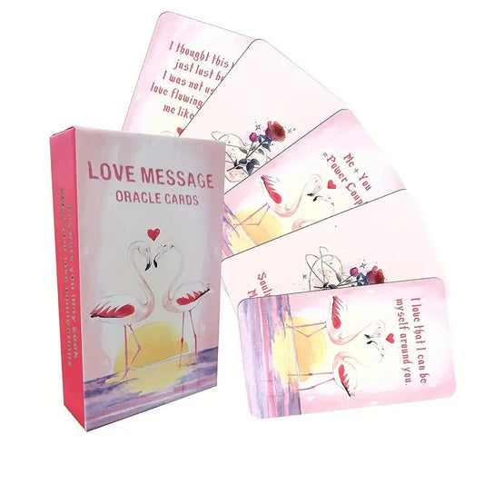Love Message Oracle Cards — cartes étalées