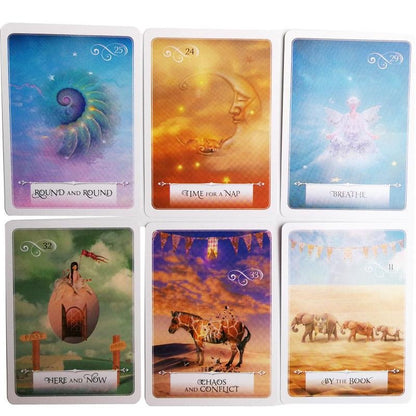 Wisdom of the Oracle — guidebook, dos de carte et carte Yin (no. 2)
