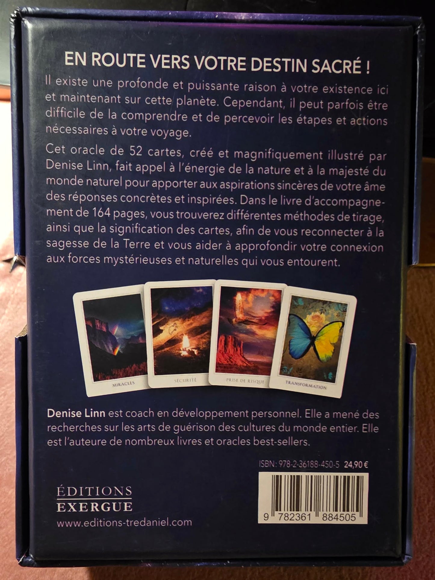 Destin Sacré — carte Passerelle avec licorne blanche