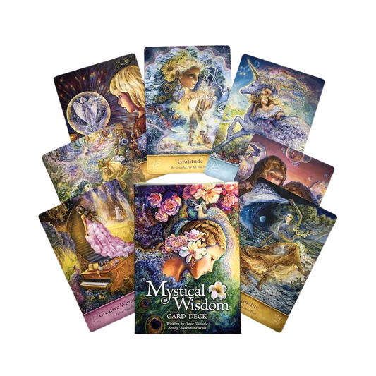 Mystical Wisdom Card Deck — cartes étalées en éventail