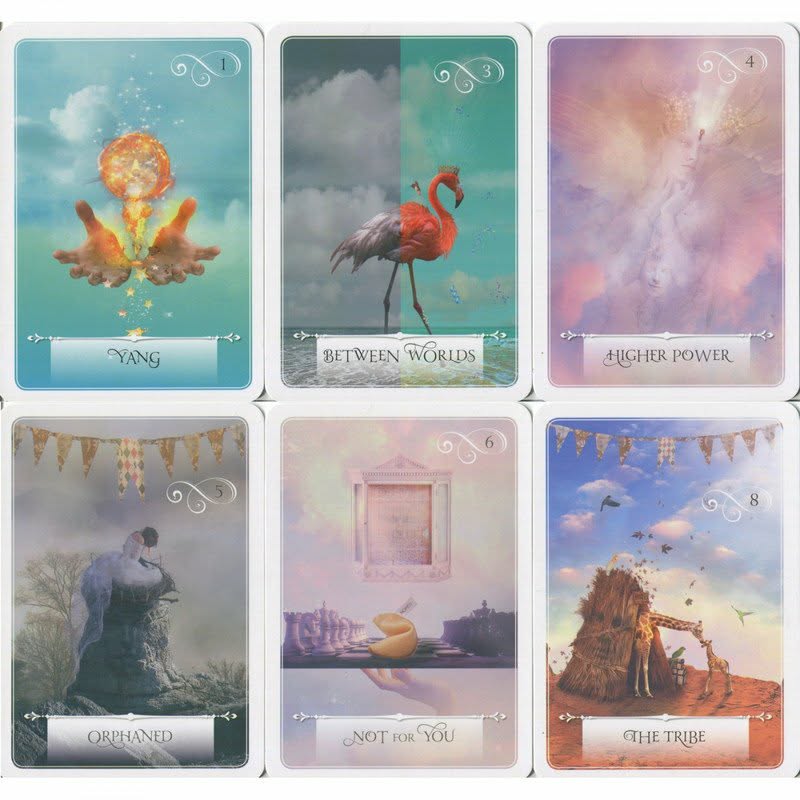 Wisdom of the Oracle — 6 cartes : Message in a Bottle, The Fates, Imagine, Treasure Island, A Change in the Wind, Fork in the Road