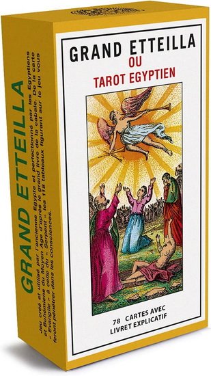 Grand Etteilla — coffret carton plastifié jaune face avant