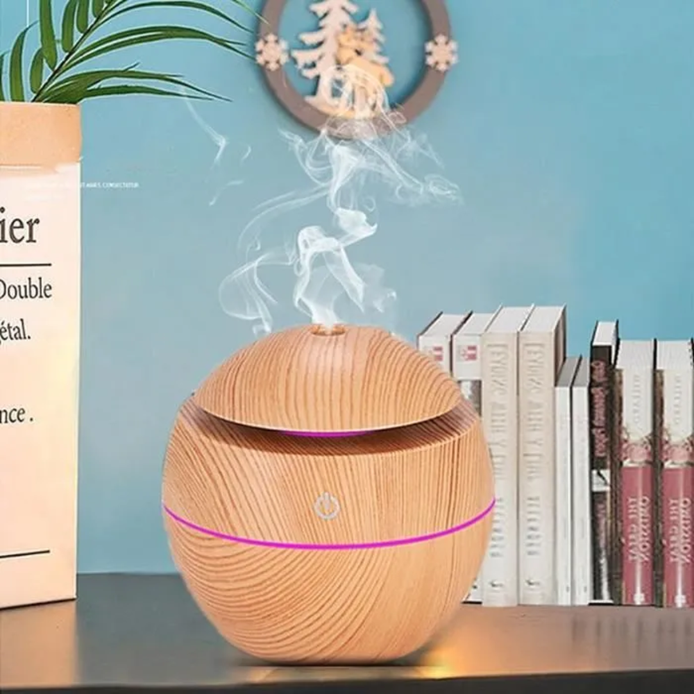 Diffuseur humidificateur ZenAroma ultrasonique USB aromathérapie huiles essentielles LED 7 couleurs ambiance zen relaxation maison bureau vapeur froide silencieux purificateur air

