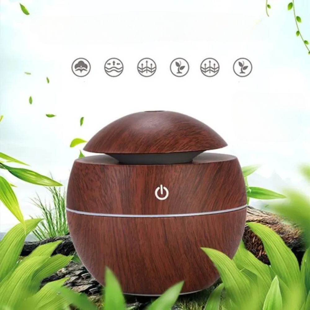 Diffuseur humidificateur ZenAroma ultrasonique USB aromathérapie huiles essentielles LED 7 couleurs ambiance zen relaxation maison bureau vapeur froide silencieux purificateur air

