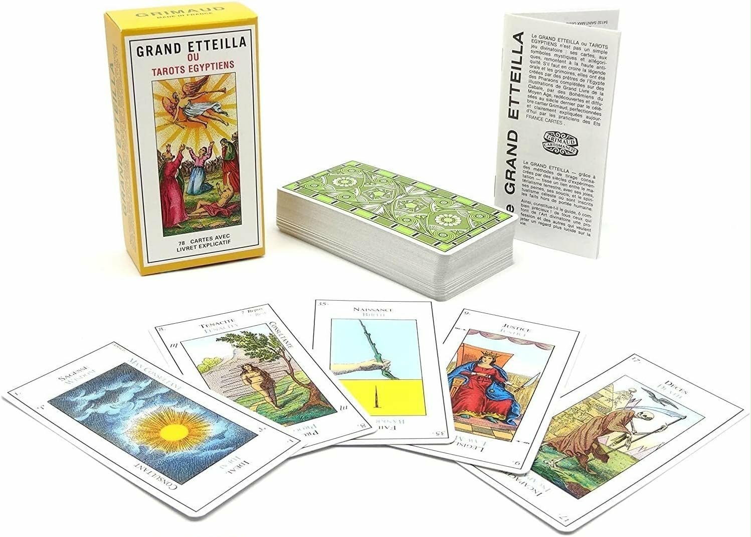 Grand Etteilla — coffret, jeu de cartes et livret explicatif