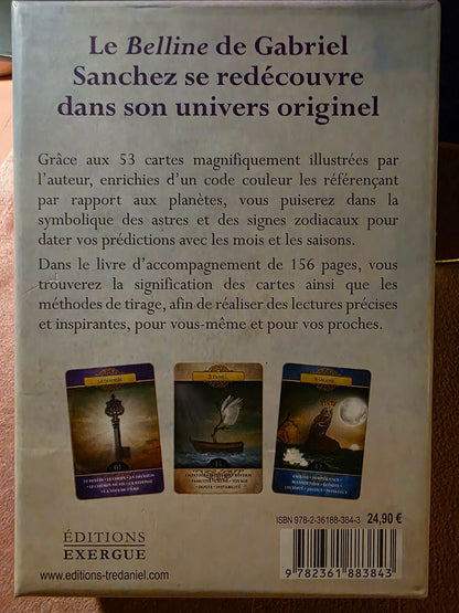 Le Belline — dos de la boîte avec description, Éditions Exergue