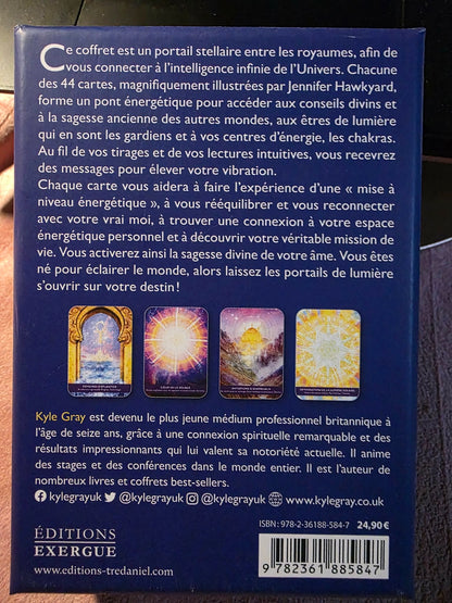 Le Portail de Lumière — dos du coffret, description et cartes