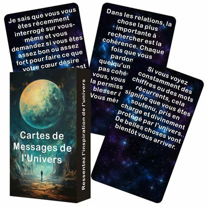 Cartes de Messages de l'Univers - coffret et cartes