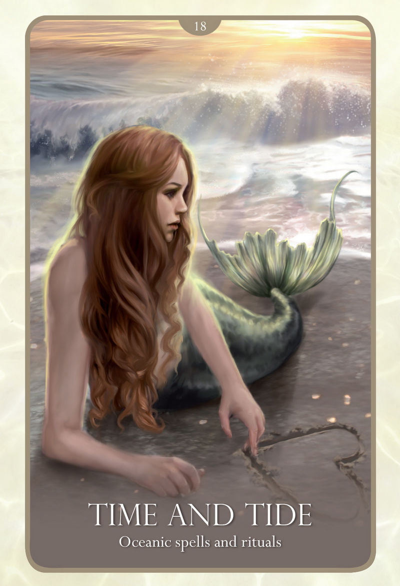 Oracle of the Mermaids — carte no. 18 : Time and Tide — Oceanic spells and rituals
