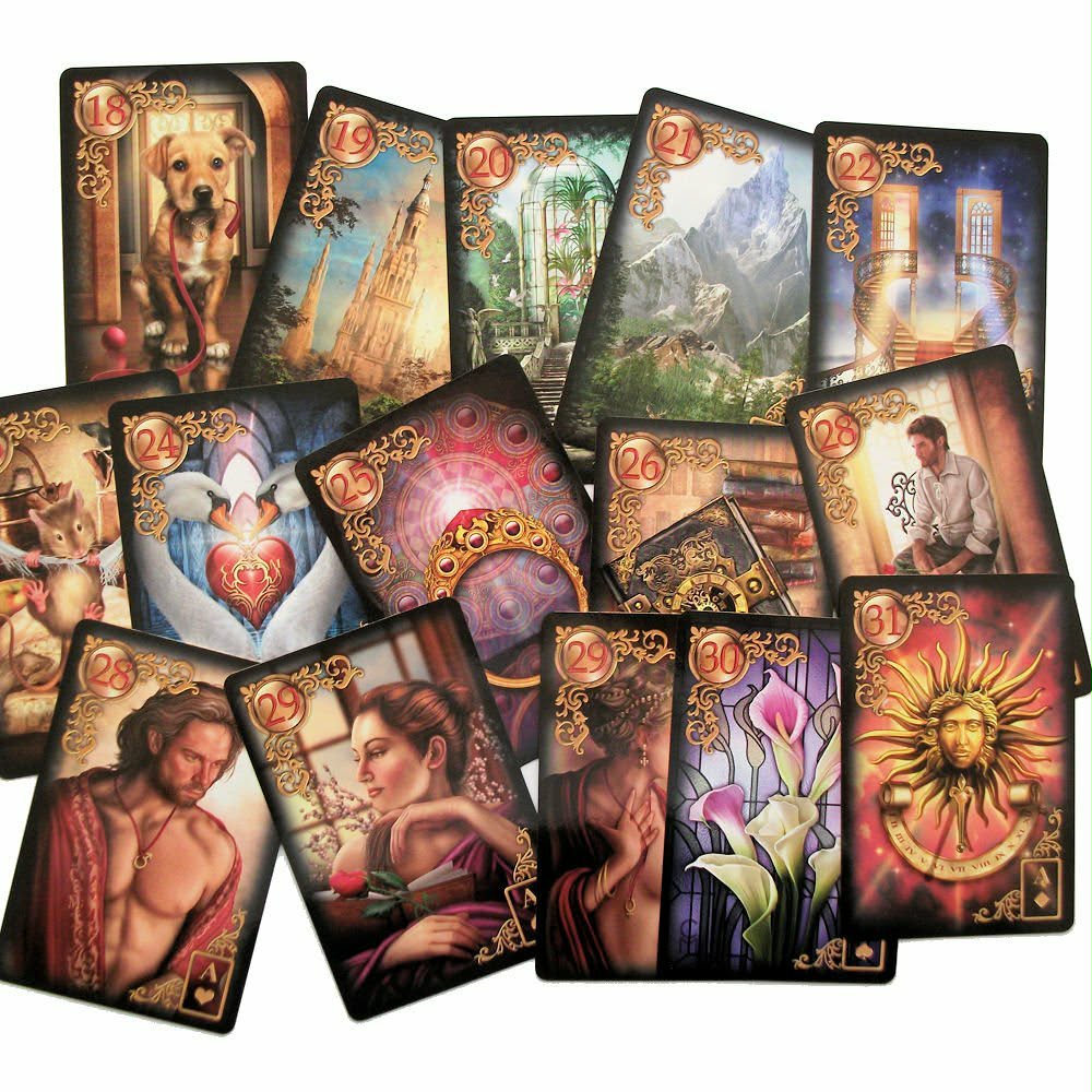 Les Rêves Enchantés de Lenormand — dos du coffret