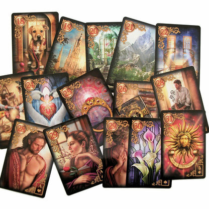 Les Rêves Enchantés de Lenormand — dos du coffret