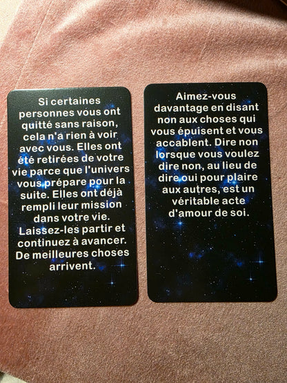Exemples de cartes - messages inspirants