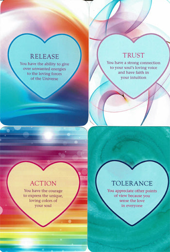 The Power of Love — 4 cartes : Release, Trust, Action, Tolerance