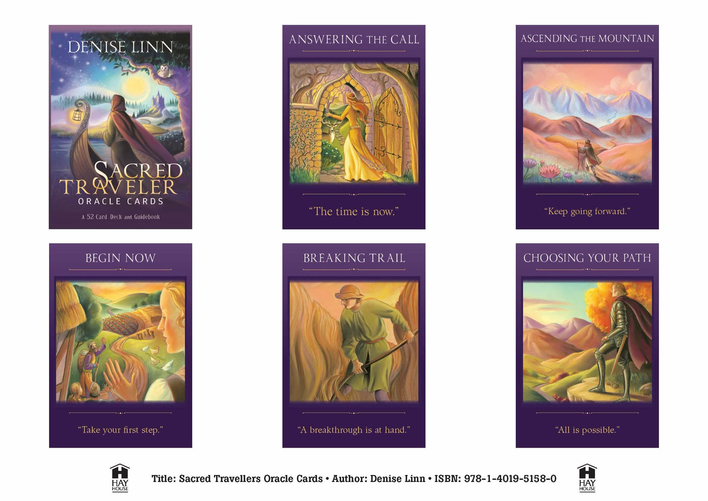 Sacred Traveler Oracle Cards — 52-Card Deck & Guidebook by Denise Linn