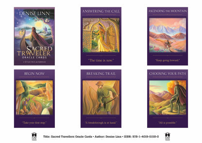 Sacred Traveler Oracle Cards — 52-Card Deck & Guidebook by Denise Linn