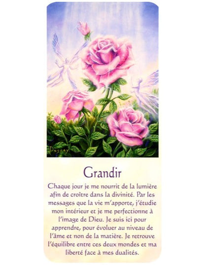 Carte Retour à ma splendeur – femme de lumière dans jardin