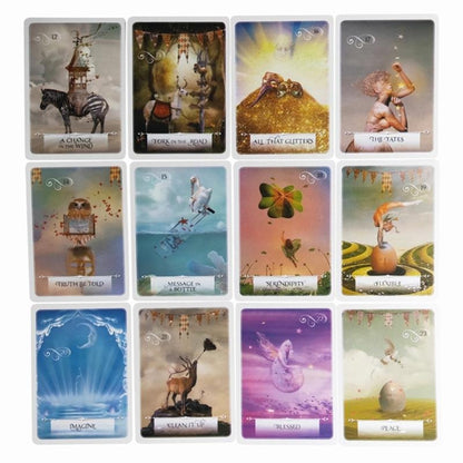 Wisdom of the Oracle — 6 cartes : Yang, Between Worlds, Higher Power, Orphaned, Not for You, The Tribe