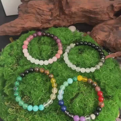 Bracelet ZENiAL — Citrine, Dongling & Malachite | Pierre Naturelle