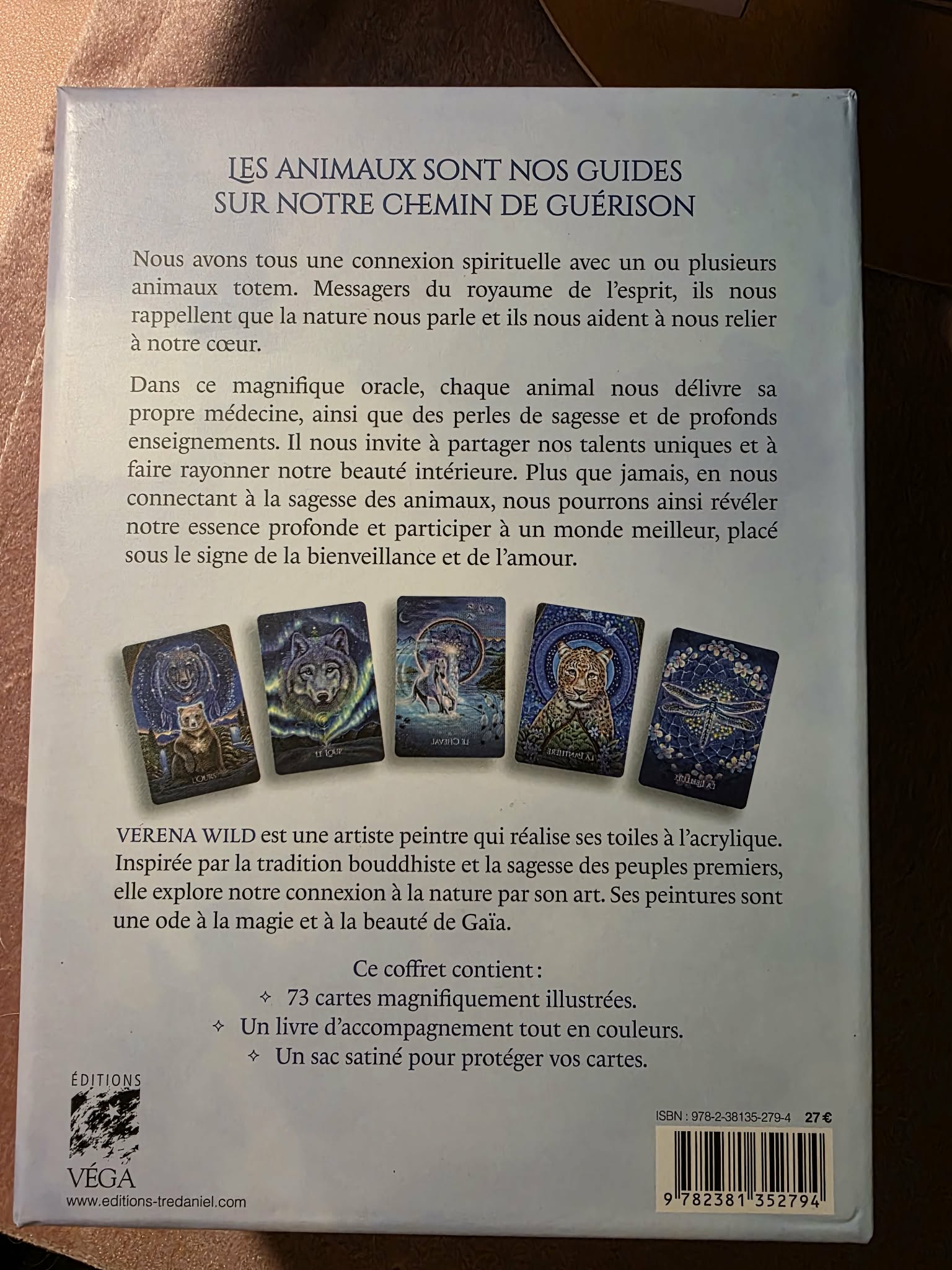 Oracle des Animaux Guérisseurs – dos de la boîte