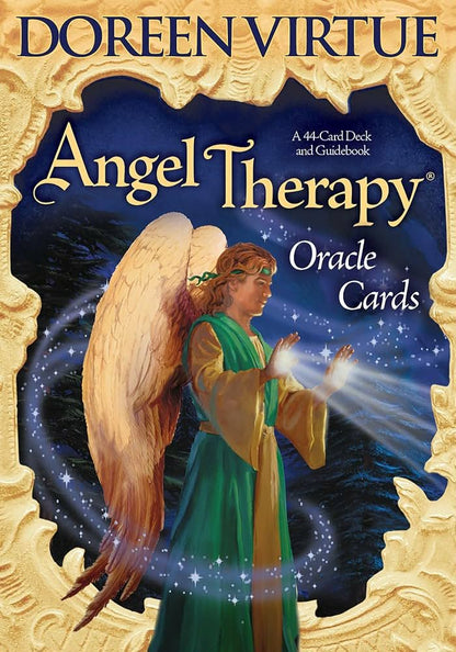 Angel Therapy — coffret avec 4 cartes : Visualize Success, Vacuum Away Fear, Twin Flame, You Are a Powerful Lightworker