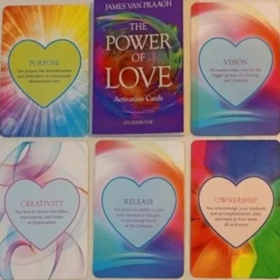 The Power of Love — 6 cartes avec coffret : Purpose, Vision, Creativity, Release, Ownership