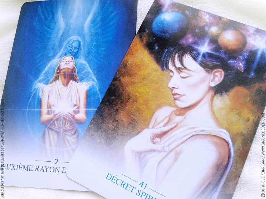 L’Oracle des Artisans de Lumière — cartes Deuxième Rayon et Décret Spirituel
